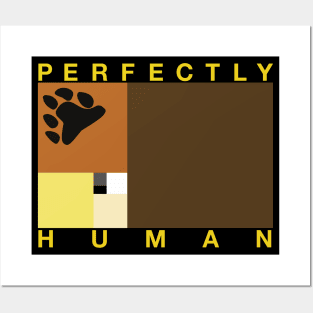 Perfectly Human - Bear Pride Flag Posters and Art